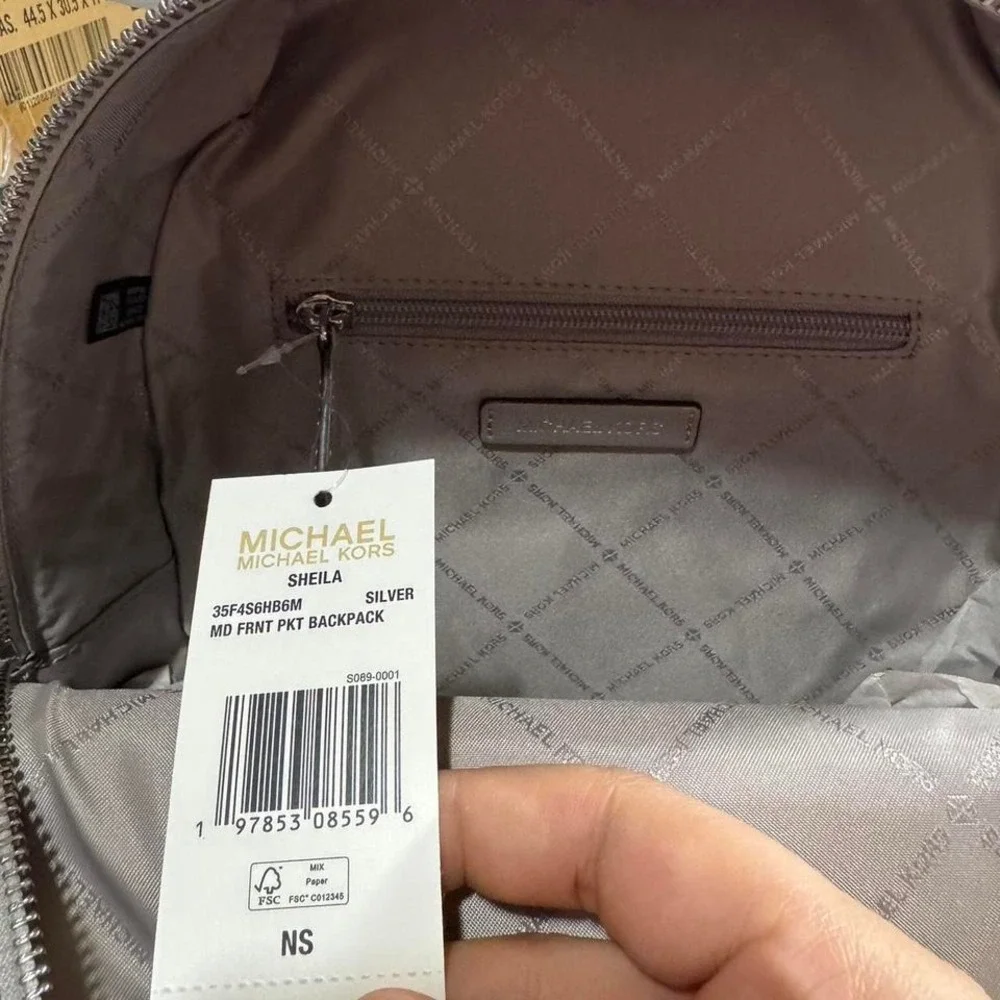 Michael Kors Sheila Medium Logo Backpack Retails $358‎